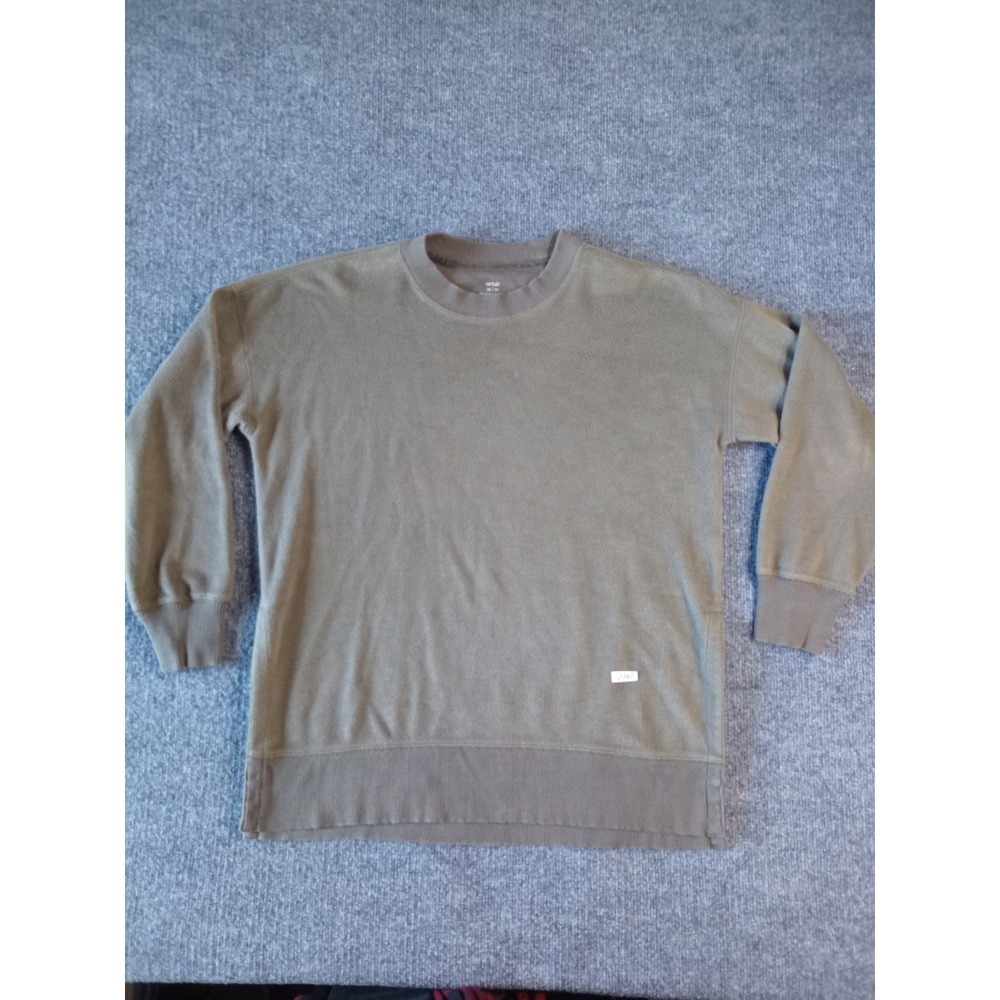 Aerie Womens XS Crewneck Sweatshirt Taupe Brown Long Sleeve Pullover Casual - Picture 1 of 3
